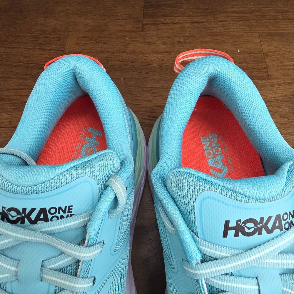 Hoka One One Bondi 7 Running Shoes Womens 8.5 Aquarelle Turquoise Mesh Road - Picture 11 of 13
